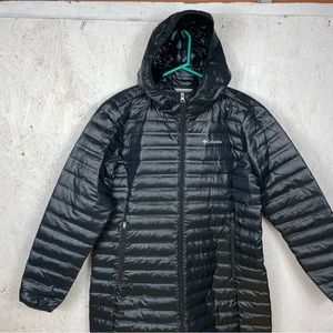 Columbia down puffer trench black XL